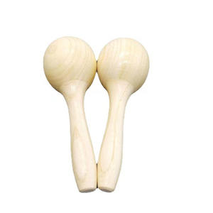 Maraca en bois personnalisable avec logo, jouet musical Montessori pour l'apprentissage précoce des enfants d'âge préscolaire, pratique sensorielle - Product Image 2