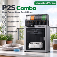 Imprimante 3D FDM de bureau AI P2S 3D automatique, nouvelle génération, PLA, vitesse d'impression rapide 600 mm/s, cœur fermé, multicolore, haute vitesse, grand écran