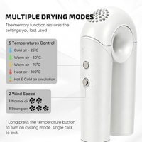 Sèche-cheveux pliable haute vitesse, sèche-cheveux professionnel de salon, puissant, séchage 5 fois plus rapide, 110000 tr/min, sèche-cheveux haute vitesse