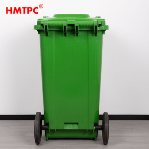 Hmtpc Outdoor Waste <b>Bin</b> 100L With <b>Wheels</b> And Lid For Street Use - Product Image 2