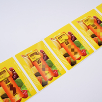 Papier autocollant personnalisé avec logo, étiquettes adhésives en rouleau pour bouteilles d'huile de coco en gros