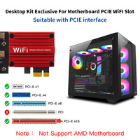 Adaptor Jaringan WiFi 7 BE200 Tri-Band Kecepatan Tinggi PCIE Wi-Fi 7 8774Mbps Kartu Jaringan Nirkabel untuk Desktop
