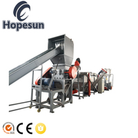 PP HDPE ABS PS PC PA poubelle EPS PET Nylon sacs en plastique Film PS bouteille lavage déchets recyclage plastique machine à granulés