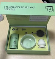 Boîte-cadeau à fermeture magnétique personnalisée Kit professionnel de matcha Ensemble de fouet japonais de luxe avec bol à matcha en céramique
