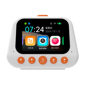 Réveil intelligent pour enfants avec IA, robot parlant, lecteur <span class=keywords><strong>de</strong></span> musique éducatif, histoires pour le <span class=keywords><strong>coucher</strong></span> et sons - Product Image 1