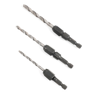 ดร. ชุดดอกสว่านขนาดใหญ่ 5 ชิ้น ก้านหกเหลี่ยม เปลี่ยนเร็ว สำหรับเจาะโลหะ 6 มม. สีดำออกไซด์ - Product Image 3