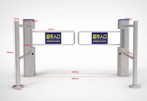 Barrière tournante automatique à capteur unidirectionnel pour entrée et sortie de supermarché, prix d'usine - Product Image 2