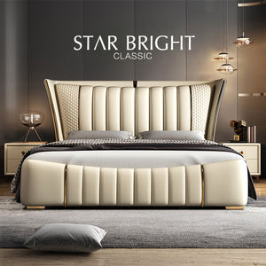 Lit Capitonné Moderne de Luxe, Simple, Taille King, Cadre de Lit Rembourré, Meuble de Chambre pour Maison, Appartement, Hôtel, à Bon Prix - Product Image 5