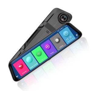 12 ''dash cam với không dây Carplay & Android Auto HD IPS màn hình cảm ứng xe gương <span class=keywords><strong>DVR</strong></span> BT ai giọng nói WDR tầm nhìn ban đêm - Product Image 1