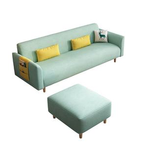 Sofá Moderno de Tres Plazas para Sala de Estar, Diseño Nórdico Contemporáneo, Tapicería de Tela de Alta Calidad - Product Image 6