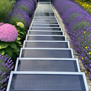 Dalles solaires bifaciales 156,75 mm en silicium monocristallin pour l'éclairage des allées de parcs - Product Image 3