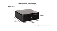 Récepteur audio stéréo WiFi pour diffusion musicale, BT5.4, optique, AUX, Airplay, DLNA, LAN, amplificateur domestique en alliage d'aluminium, prise en charge 5V