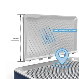 Hondentoilet Voor Indoor Trainingspads Met Plasbandje Herbruikbaar Hondenkussen Met Dienblad Alternatief Voor Puppy Pad Draagbare Hondenbak