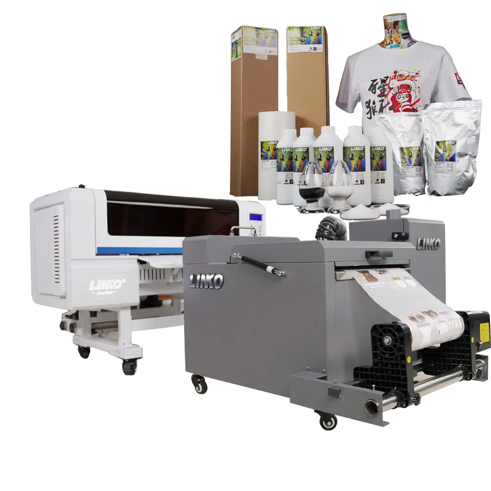 A3 Digital Multicolor Textile Printing Machine 30cm 12inch DTF Pigment Ink New Cotton Woven Fabric T-Shirt Print 300mm