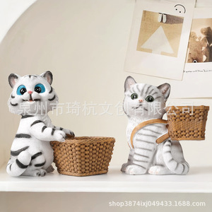 Boîtes de rangement en résine en forme d'animaux mignons pour le salon, la chambre à coucher, organisateurs décoratifs - Product Image 3