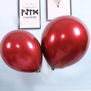 Globo de látex granate al por mayor 5 "10" 12 "18" 36 "bola redonda rubí cola redonda espesar globos de helio - Product Image 6