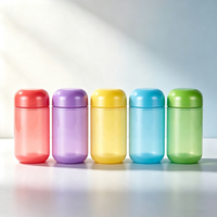 Contenants de luxe pour médicaments de 120 ml, bouteilles de capsules colorées vert, bleu, violet, boîte d'emballage pour médicaments, grand pot cylindrique en plastique