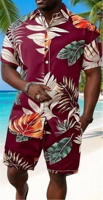 Ensemble 2 pièces pour homme style Guayabera Havana Nights, imprimé tropical, tenue assortie pour croisière et fête, logo personnalisé, vente en gros