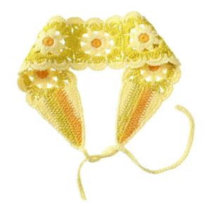 Q&Y 2026 Fascia <span class=keywords><strong>per</strong></span> Capelli Floreale da Donna Lavorata a Maglia Artigianale, Stile Bohemien Carino e Dolce, <span class=keywords><strong>per</strong></span> l'Estate e la Spiaggia, con Fiori all'Uncinetto - Product Image 3