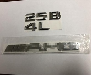 Bán buôn Chrome ABS AMG xe logo biểu tượng nhựa Thủ công mỹ nghệ với nhãn dán - Product Image 5