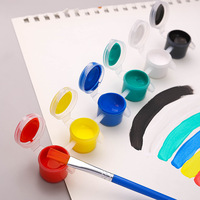 Nouvelle Collection 2025 – Mini Pots de 3 ml – 6 Couleurs – Peinture Acrylique à Base d'Eau Non Toxique pour Enfants – Idéale pour Toile, Verre, Papier