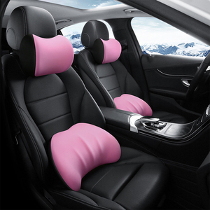 Cojín de <span class=keywords><strong>asiento</strong></span> de soporte <span class=keywords><strong>Lumbar</strong></span> para Interior de coche, <span class=keywords><strong>respaldo</strong></span> de espuma viscoelástica con cintura, reposacabezas, cojín, mejoras para el Interior del vehículo - Product Image 1