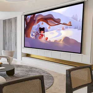 Projection Screen High Quality Pull Up/pull Down Projector Screen 120inch Manual Movie Screen For Home Cinema