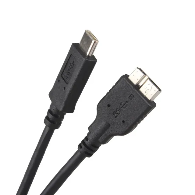 USB Type-C 3.1 to Micro B Convert Cable Data Sync Adapter Charging Cord for Macbook HDD SSD Camera Extend