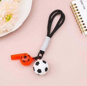 Cartoon <b>Anime</b> Mini Football Pendant Carabiner <b>Keychain</b> PVC Rubber Promotional Soccer Club Gift Souvenir Lightweight - Product Image 3