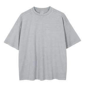 Camisetas de Algodón de Alto Gramaje para Hombre, de Alta Calidad, holgadas, Estilo Vintage y de Gran Tamaño, Disponibles al por Mayor y Personalizables - Product Image 2