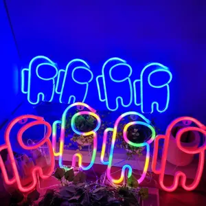 Led Neon işareti renkli Spaceman bulut Flash gezegen ev dekor parti düğün duvar ortam noel tatil gece hediye Neon ışık