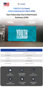 סדרת canbest פיw סדרת p2.5 2.5 מ "מ 3840x2400mm 12.59x7.87ft מקורה הוביל מסך תצוגה קיר וידאו עבור סלון שיער ב spain - Product Image 6