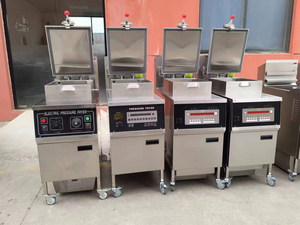 Freidora de aire comercial <span class=keywords><strong>Kfc</strong></span> Chicken Express <span class=keywords><strong>Broaster</strong></span> frito con máquina de filtro de aceite - Product Image 5