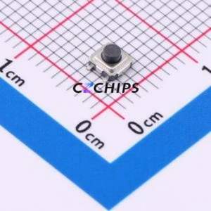 HX TS3320A-H2.0 Tactile Switch SMD-4P,3.1x3.1mm Switch Single Pole Single Throw Round Button 2.5N Vertical Mount - Product Image 1