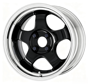 Cerchi Forgiati Monoblocco a 6 Razze con Bordo Profondo da 15/16/17 Pollici, PCD 4*100/4*114.3, Cerchioni Argento Nero con Bordo Lucidato Adatti per <span class=keywords><strong>Auto</strong></span> Classiche e Tuning - Product Image 5