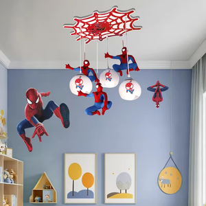 Lampada a Sospensione LED Moderna Spider-Man per la Cameretta dei Bambini con Protezione Oculare, Illuminazione a <span class=keywords><strong>Soffitto</strong></span> per la Stanza del Bambino - Product Image 3
