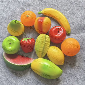 Vente en gros de <span class=keywords><strong>jouets</strong></span> de cuisine éducatifs bon marché Fruits légumes creux en plastique imperméables Accessoires de décoration de Noël au détail - Product Image 2