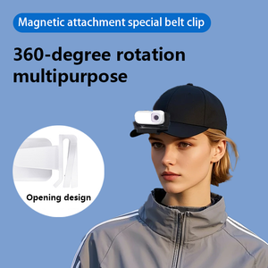 2025 GPS açık köpek tasması kamera 1080P geniş açılı şarj edilebilir Mini spor eylem kamera davranış eğitimi için plastik şeritler - Product Image 2