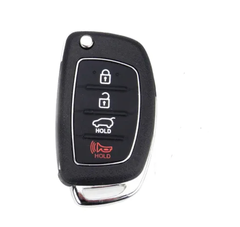 Otomatik uzaktan araba anahtarı HYUNDAI için 3 + 1 düğme 433MHZ TQ8-RKE-4F16