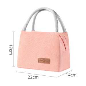 <span class=keywords><strong>Bolsa</strong></span> de almuerzo térmica aislada grande para niños y mujeres de moda reutilizable lavable portador de <span class=keywords><strong>alimentos</strong></span> suaves a prueba de fugas caja de almuerzo escolar - Product Image 3