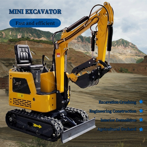 <span class=keywords><strong>Mini</strong></span>-excavatrice sur chenilles de 1 tonne et 0,8 tonne avec godet pour travaux de terrassement - Product Image 3