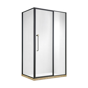 Cabine de <span class=keywords><strong>douche</strong></span> d'angle en verre de luxe 100x80cm en acier inoxydable, moderne, pour salle de bain, vente directe usine - Product Image 2
