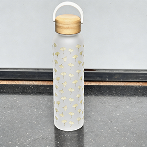 <span class=keywords><strong>Bouteille</strong></span> <span class=keywords><strong>d</strong></span>'<span class=keywords><strong>eau</strong></span> <span class=keywords><strong>en</strong></span> <span class=keywords><strong>verre</strong></span> givré transparent de 18 oz avec poignée, verrerie imprimée sur toute la <span class=keywords><strong>surface</strong></span> pour le bureau ou les voyages - Product Image 3