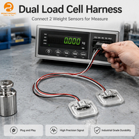 Arnés de cableado OEM 1 a 2 para sensor de celda de carga, con núcleo de cobre, adaptador para sensores de carga de metal dual, conector de terminal de plástico PVC para pesaje
