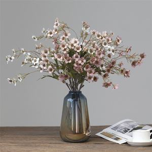 Flores de Ciruelo Artificiales de Seda, 15 Cabezas, Estilo Vintage, Colores Otoñales, Decoración para Pascua, Bodas y Hogar, Tallos Incluidos, Gran Venta - Product Image 5