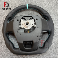 Volant en cuir GR Sport avec surpiqûres bleu cyan en stock pour Toyota GR86, Hilux, Camry, LC300, LC79, Fortuner, 4Runner, Tacoma
