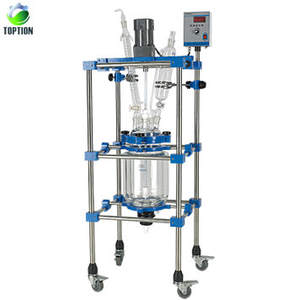 Bouilloire de laboratoire multifonctionnelle à réaction ultrasonique Réacteur en verre à double couche de qualité automatique Capacité de 200L Certifié ISO CE ATEX - Product Image 1