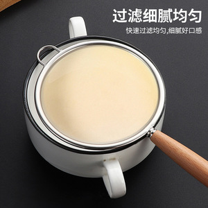 304 Stainless Steel Mini Flour Sieve With Wooden Handle For Kitchen Use - Product Image 4
