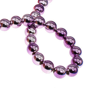 Perles d'<span class=keywords><strong>hématite</strong></span> magnétiques rondes en vrac pour le bricolage, plusieurs couleurs au choix, longueur : environ 16 pouces 1489473 - Product Image 5