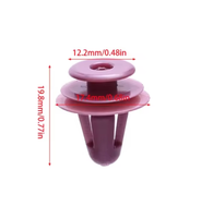 Nouveaux clips de fixation universels en nylon violet à double bride pour panneaux de porte de voiture, pour garnitures intérieures automobiles